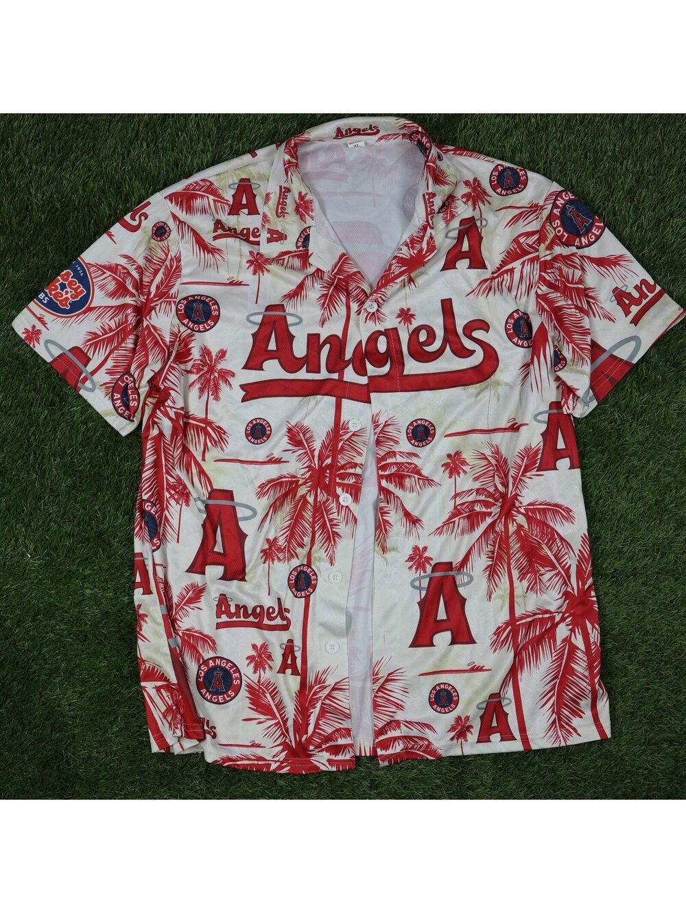 Angels Palm Tree Button-Up